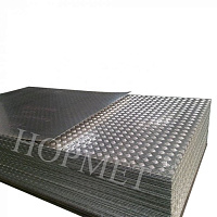 Лист алюминиевый 3х1500х6000, рифление квинтет, марка АМГ2Н2Р в Хабаровске цена